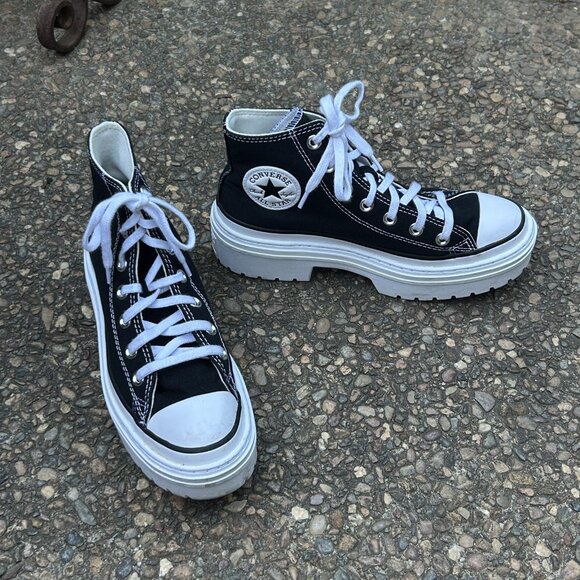 Converse Chuck Taylor All Stars Lugged Heel Hi Top Sneakers Size 7 - Picture 2 of 12